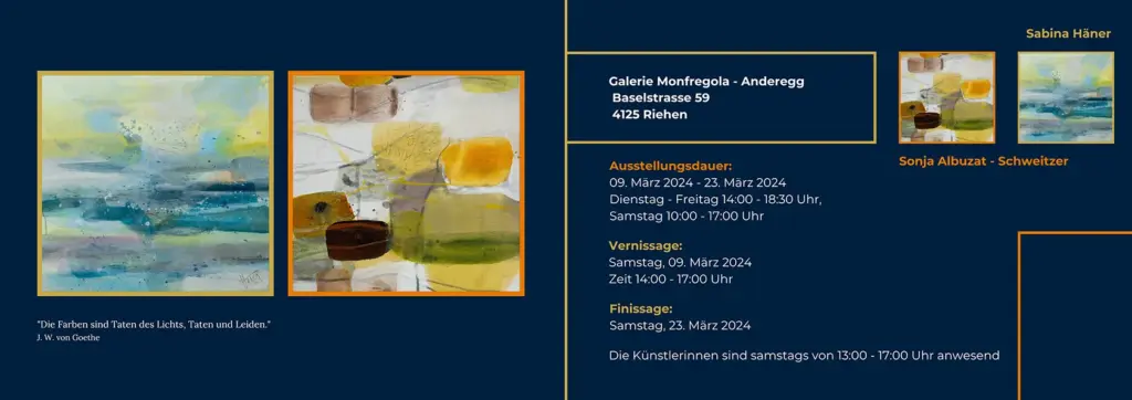 Sabina Häner Ausstellung Galerie Monfregola-Anderegg Riehen